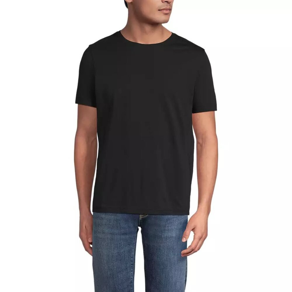 Lands' End Short Sleeve Basic Jersey T-shirt - Size L (42-44)